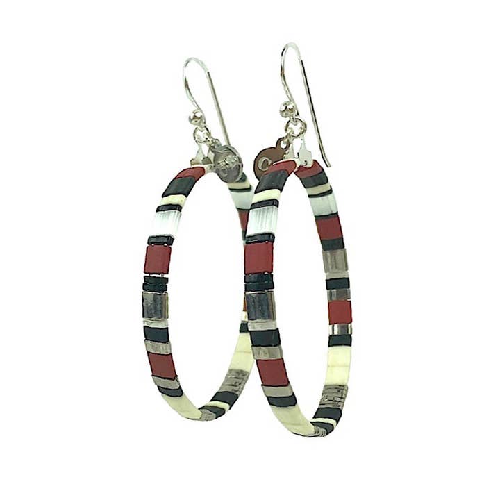 Gapo 2 hoop earrings for wholesale by CLAIRE BERTEAU