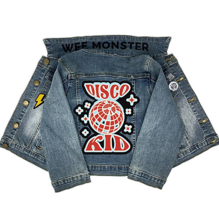 Disco Kid Blue Denim Jacket for wholesale by Wee Monster