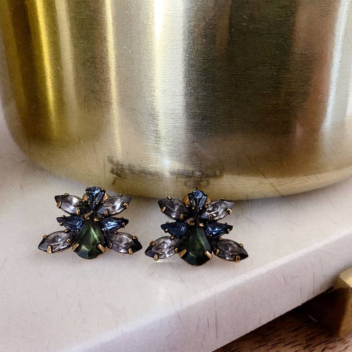 Vintage guld Deja Crystal Örhängen för wholesale av e.b. jewelry studio