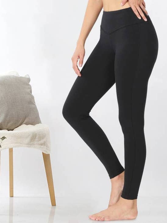 42POPS - Wholesale Athletic/Lounge Leggings - Women's - ",, Waistband Full Length Leggings