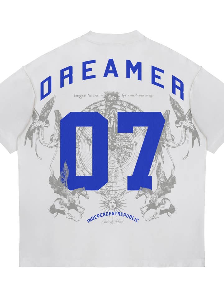 Independent Republic - Wholesale Screen Printed T-Shirt - Unisex - Dreamer © white T-shirt