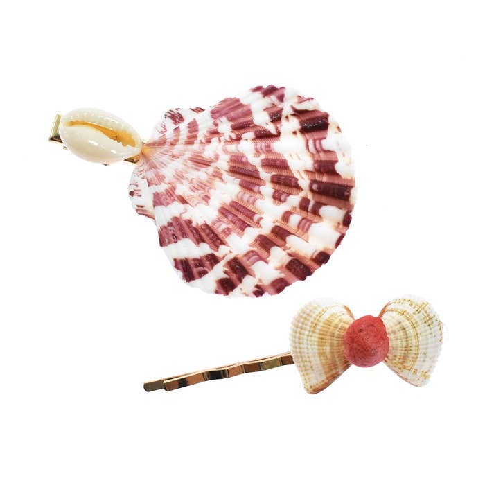 DK Hawaii - Wholesale Hair Clip - Women's - SEA SHELL HAIR CLIPS1