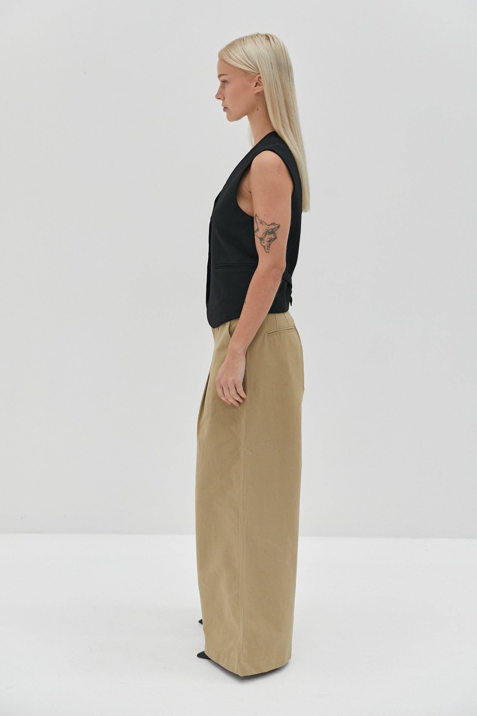 Ella Canvas Pants - Tan for wholesale on Faire1