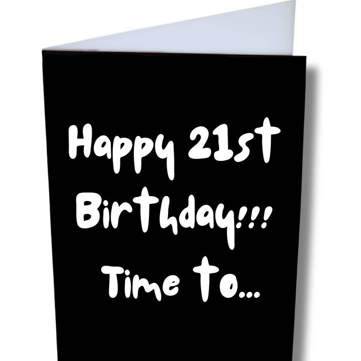 GrouchCards - Wholesale Birthday Card - Blunt & Edgy 21st Bday card for Friends