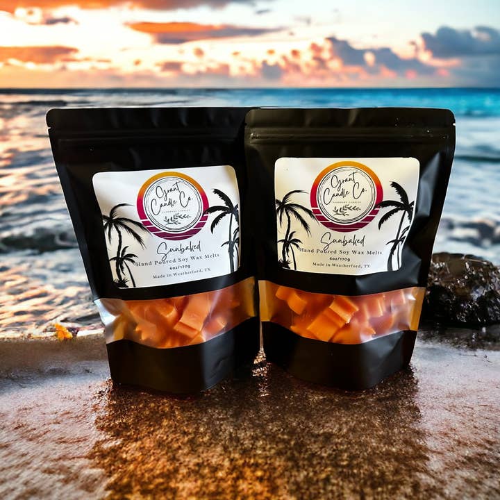 Soy Wax Melts-6oz Bag-Sunbaked for wholesale by Grant Candle Co.