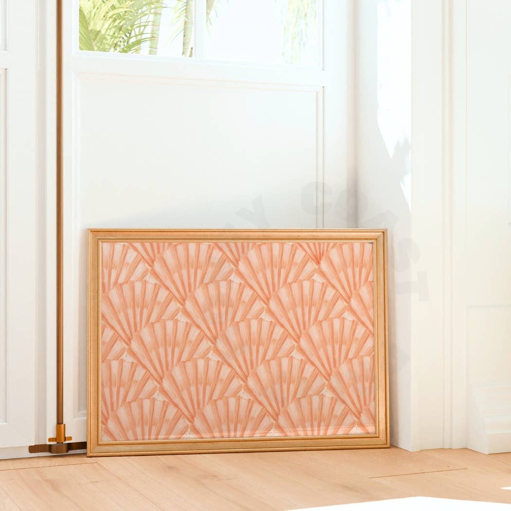 Honey Coast Print Co. - Wholesale Art Print - Landscape  Watercolor Seashells Wall Art Coral Orange Prints4