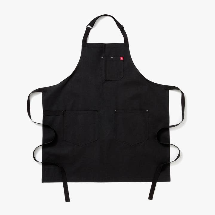 The Essential Kitchen Apron - Caviar Black for wholesale by Hedley & Bennett