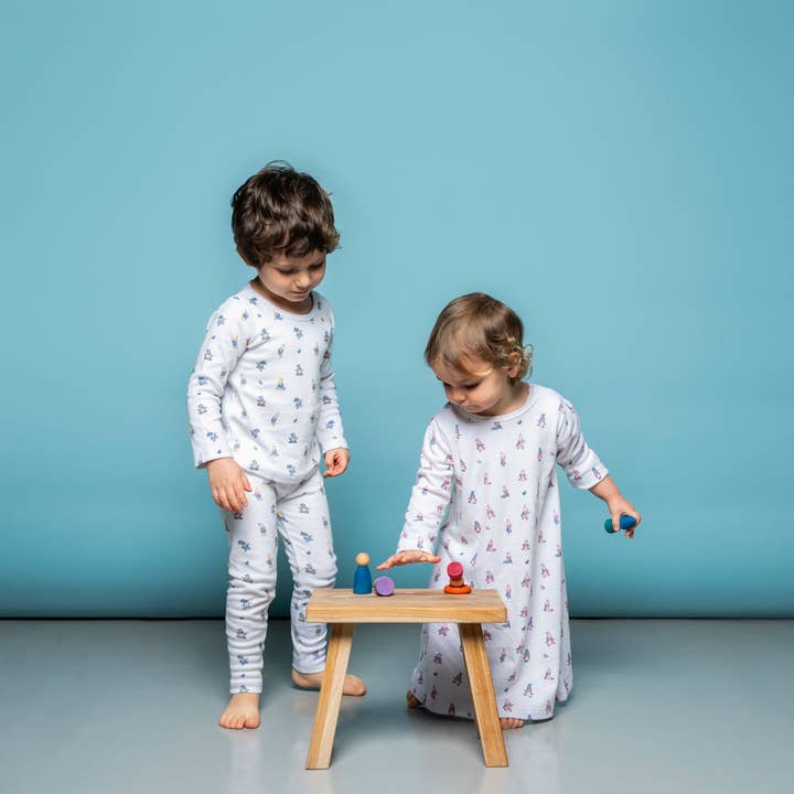 Zac 4 Kids - Wholesale Pyjamaset - Kinderen - Laurino kinderpyjama met lange mouwen, maat 1-5 jaar
