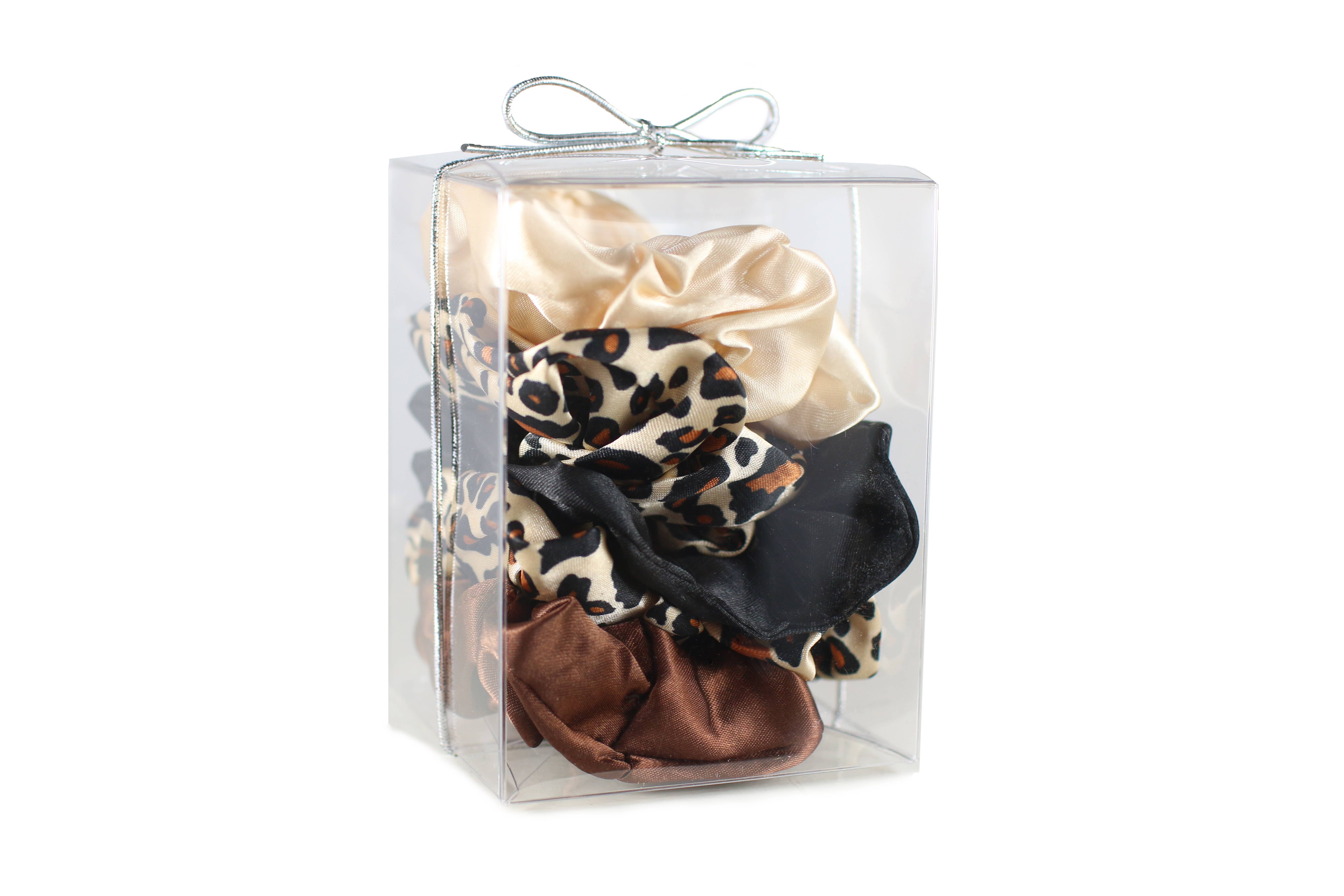 Morning Glamour - Wholesale Scrunchie - Women's - Gift Set 5PK Satin Hair Scrunchies - Satin Scrunchies10
