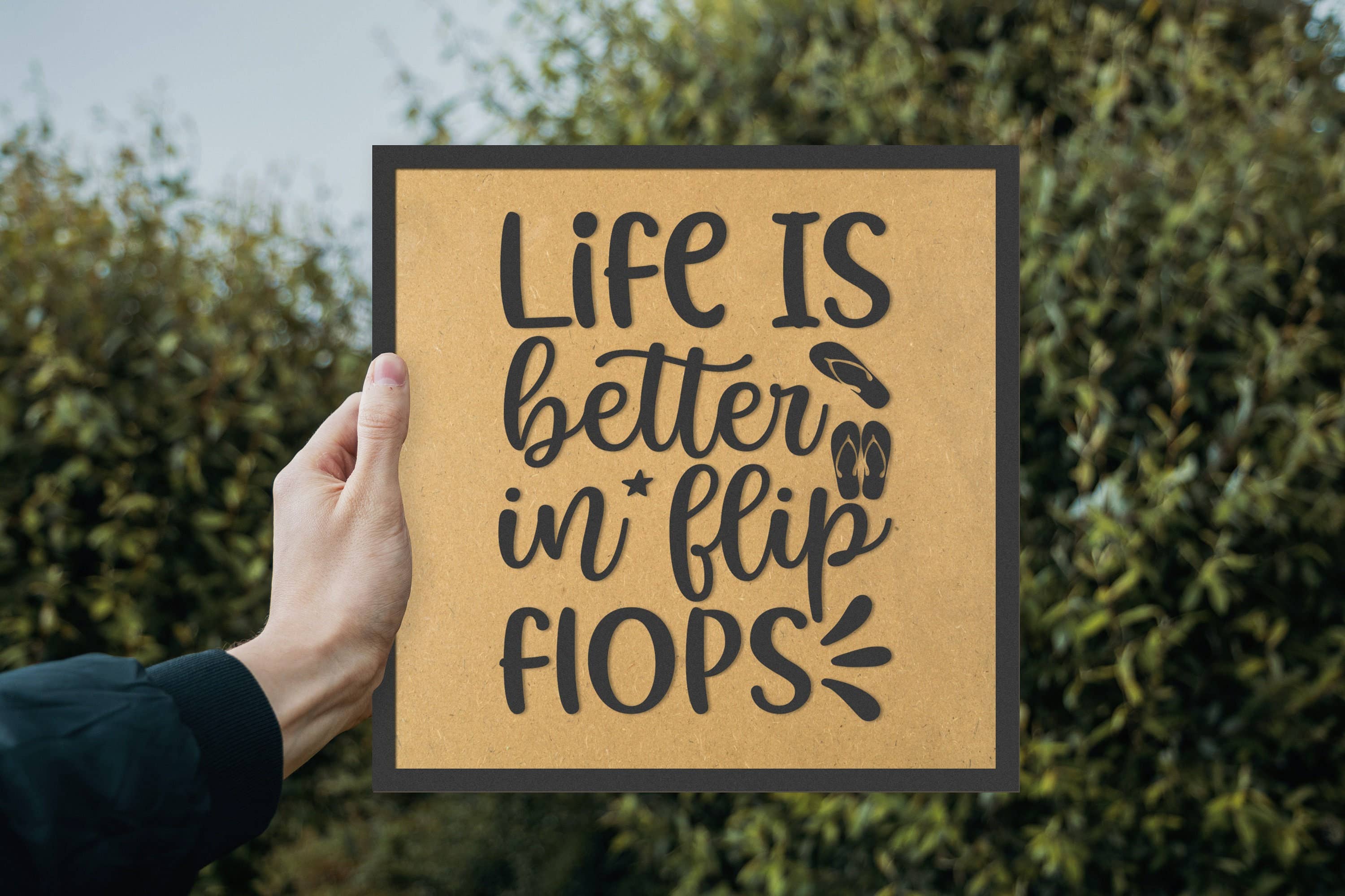 Mekanu - Wholesale Sign - Life is Better in Flip Flops MDF Wooden Wall Art5