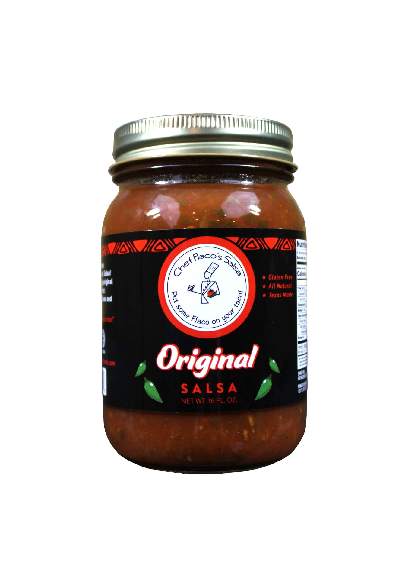 Chef Flaco's Gourmet Foods - Wholesale Salsa - Chef Flaco's Salsa - Original Salsa