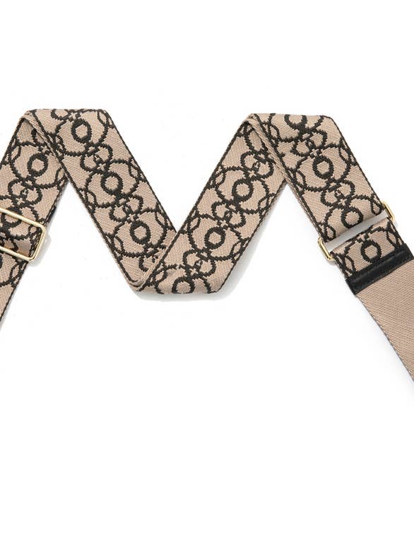 Bandoulière en toile avec finitions en cuir - effet entrelacé pour la vente par MONTTE DI JINNE