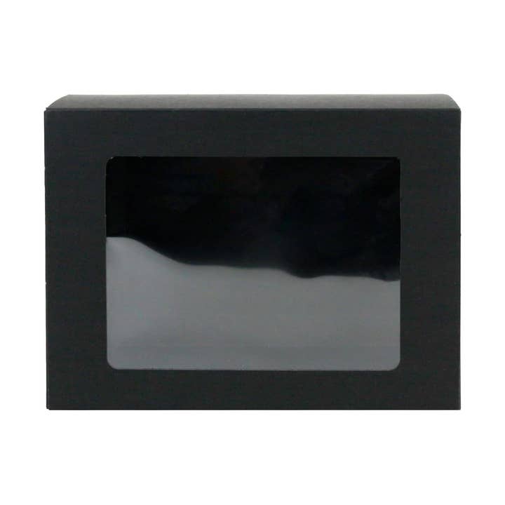 Emartbuy - Wholesale Gift box - 17x13x5 cm Slide-In Kraft Boxes w/ Clear Window Pack of 122