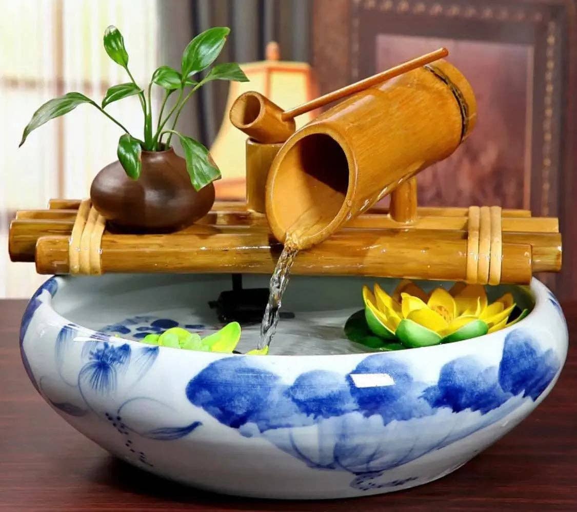 everythingbamboo - Wholesale Outdoor ornament/decor - Bamboo Water Fountain Water Feature Flowing Indoor Outdoor Garden Decoration5