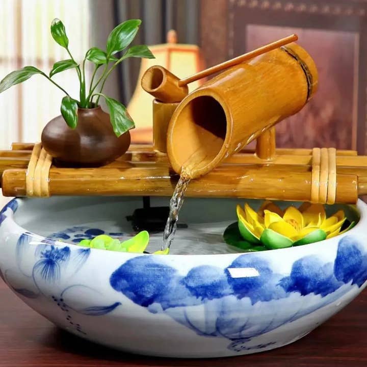 everythingbamboo - Wholesale Outdoor ornament/decor - Bamboo Water Fountain Water Feature Flowing Indoor Outdoor Garden Decoration5