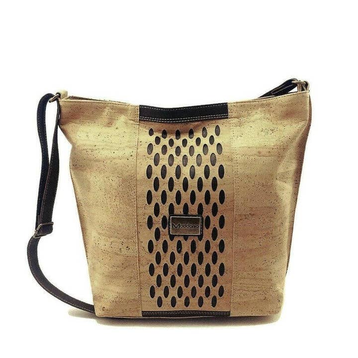 Borsa a tracolla in sughero grande vegano a tracolla Gina per la vendita all'ingrosso da parte di Moddanio Cork