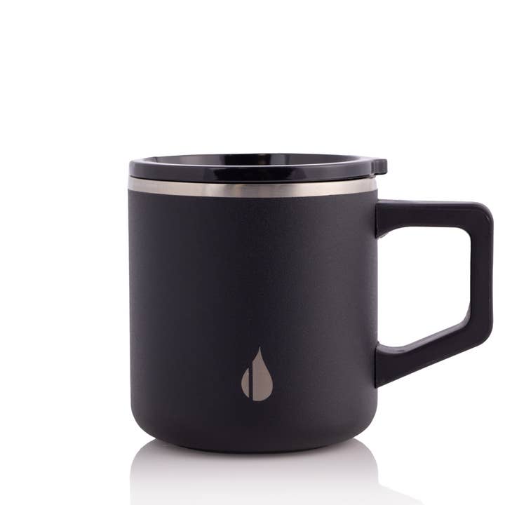 Elemental - Wholesale Insulated Mug/Tumbler - Summit Mug - 12oz Black Stainless Steel