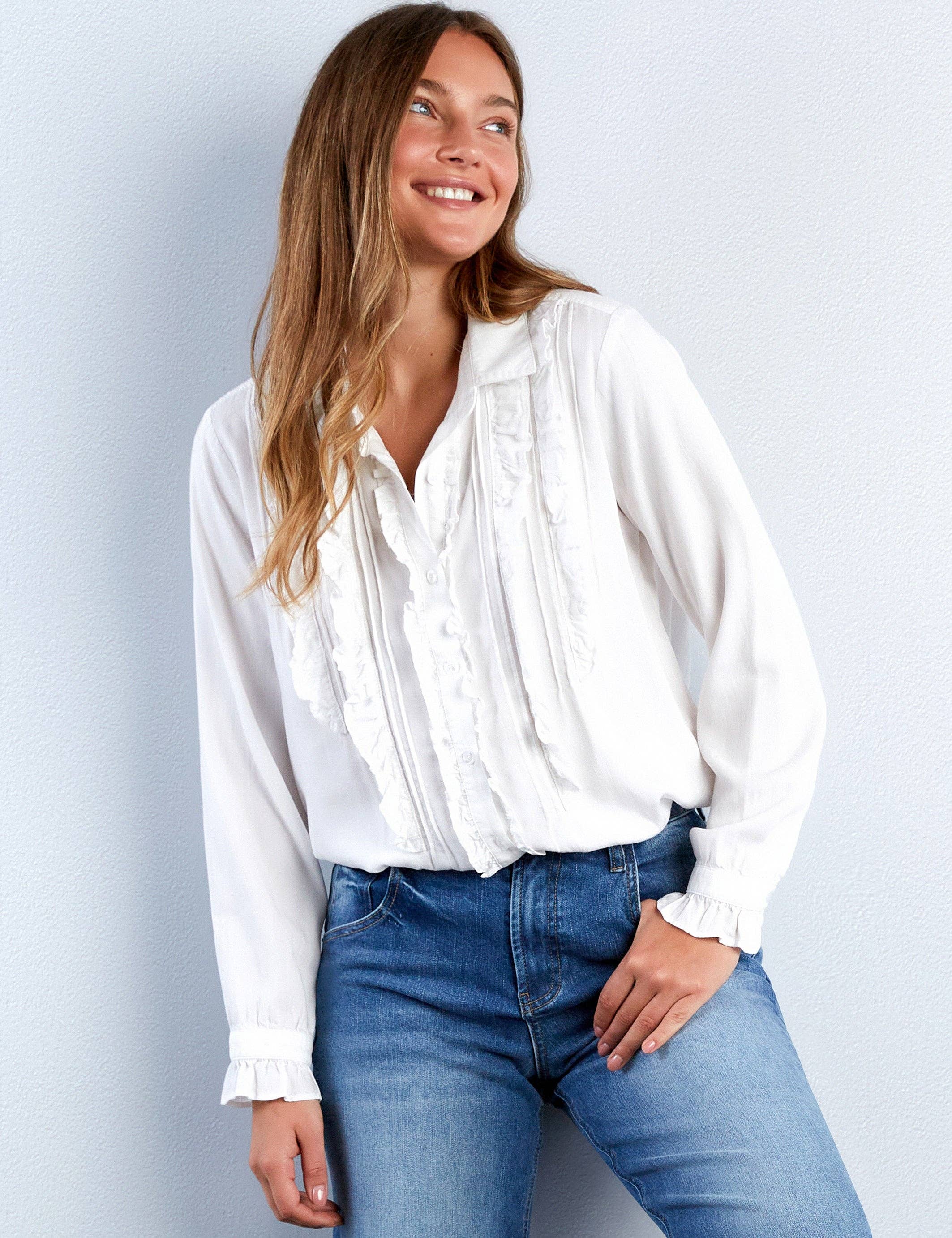 Branco Camisa de Smoking para venda a revendedores na Faire