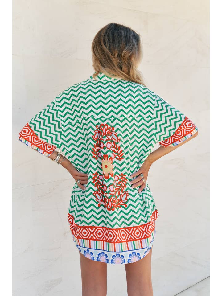 Jaase - Wholesale Shirt - Women's - ZIGGY ZA PRINT LOLA SHIRT