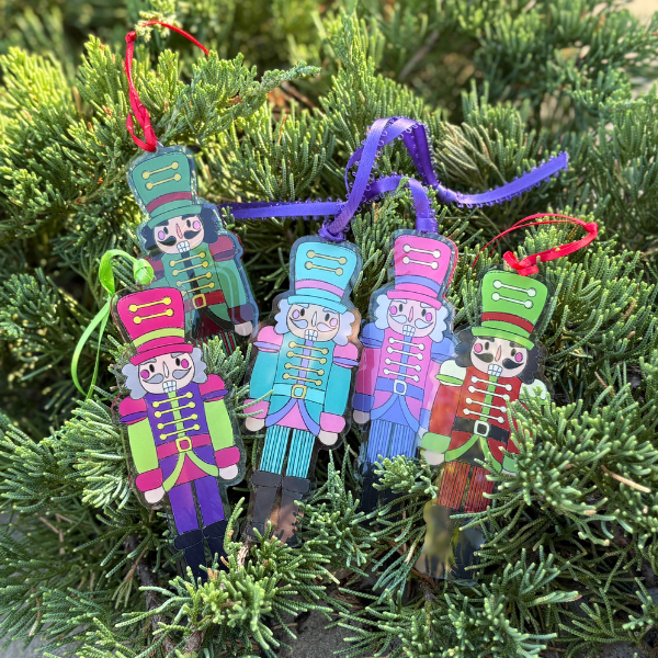 Casey Andrews Art - Wholesale Ornament - Colorful Nutcracker Red Acrylic Ornament3