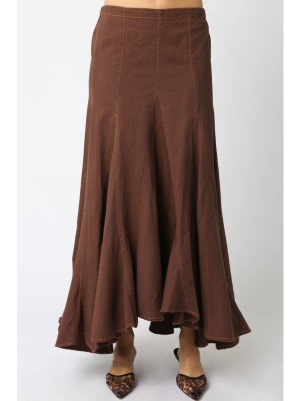 Olivaceous - Wholesale Skirt - Women's - Sallie Maxi Skirt