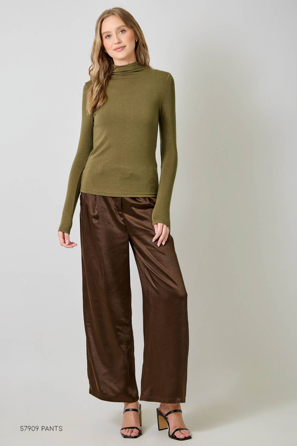 Mystree – wholesale Stickad topp - Dam – 61274 Nödvändig Mock Neck Topp40