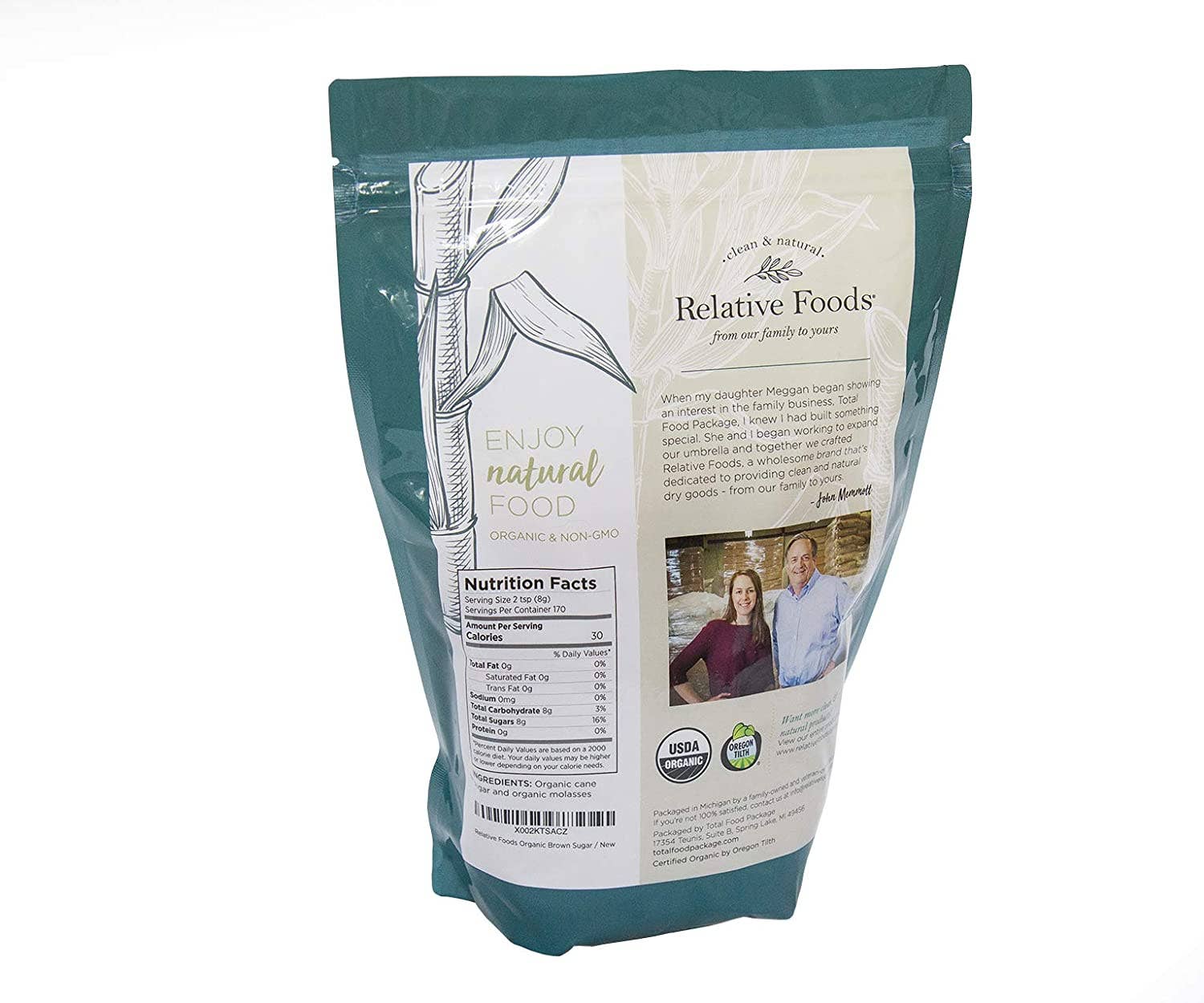 Relative Foods - Wholesale Sugar/Sweetener - Brown Sugar - Organic, Non-GMO, Gluten Free - 3 Lbs.2