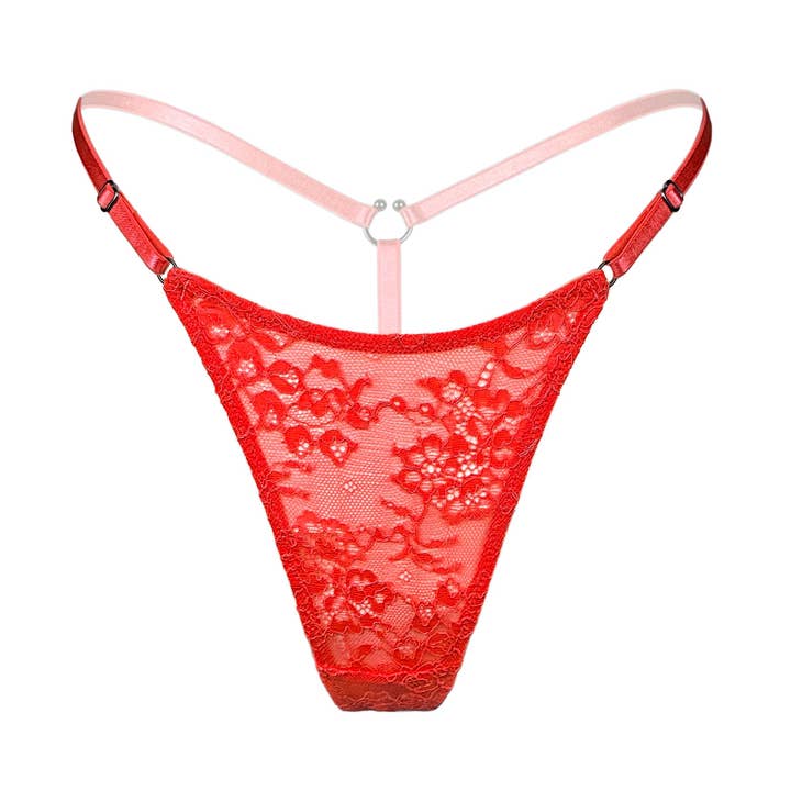 Amphitrite Adjustable Micro-G Fire Red for wholesale by Monique Morin Lingerie