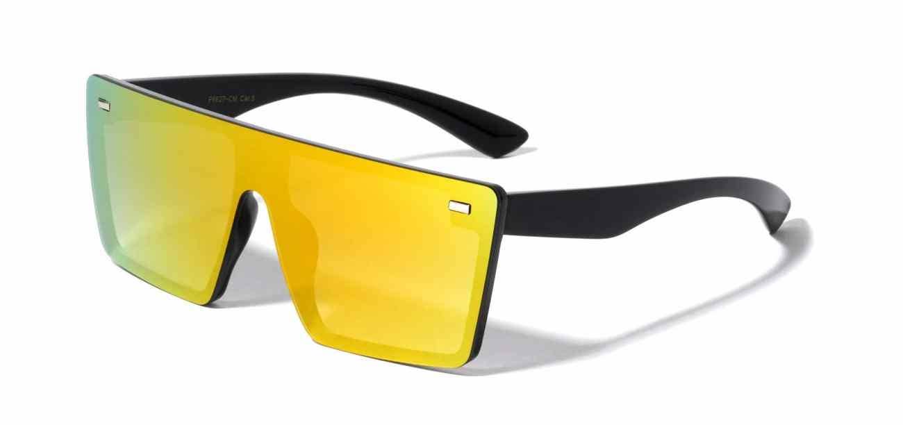 Sunrayzz Imports - Wholesale Sunglasses - Unisex - Flat Top Rimless Shield Sunglasses p6627-cm2