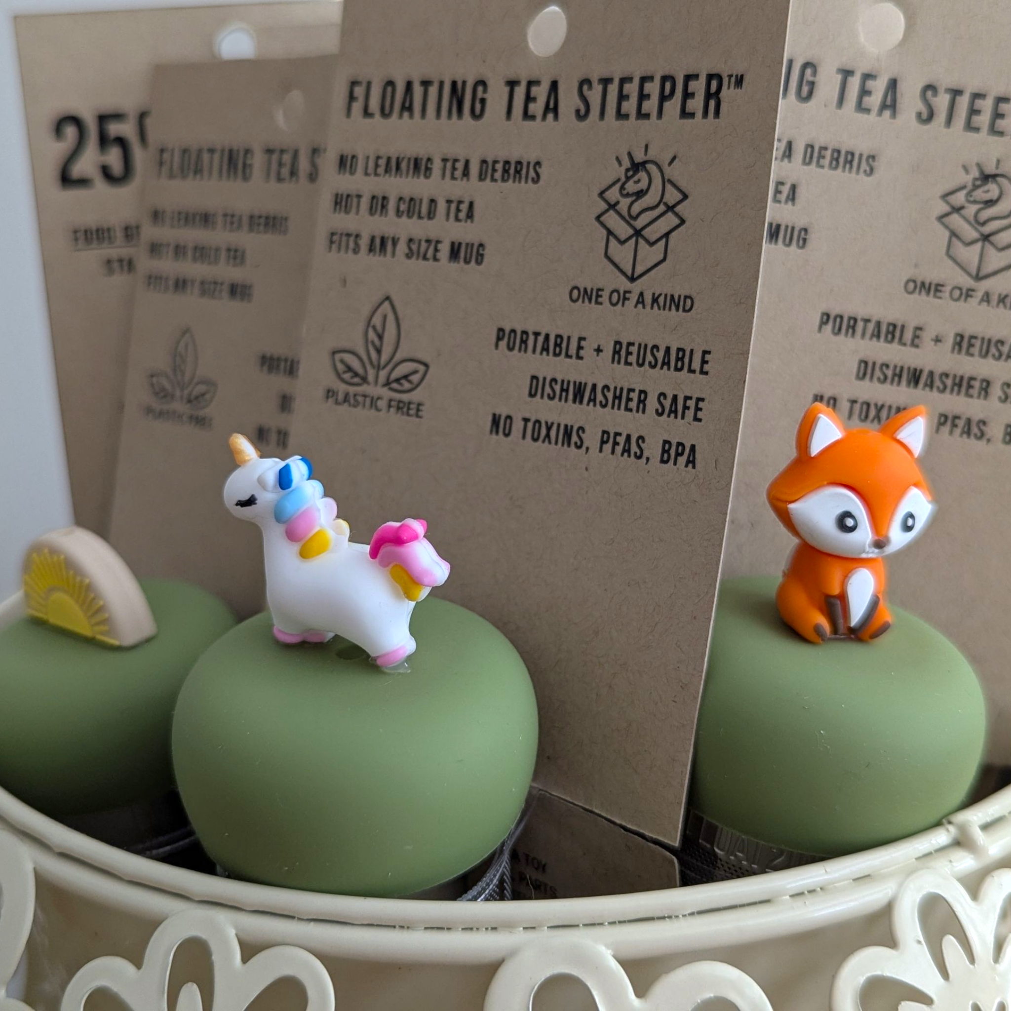 Float2infuse Tea Infuser - Wholesale Retailer Display - Kids & Baby - Giant Ivory Floral Mug | Giant Tea Cup | Ivory | Display Cup2