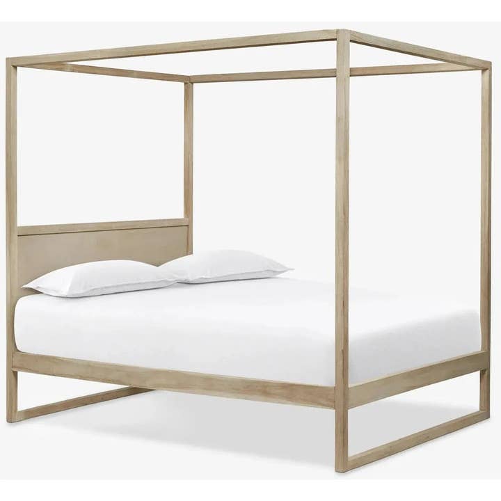 LOOMLAN - Wholesale Bed - Teak Wood Canopy Poster Bed King or Queen
