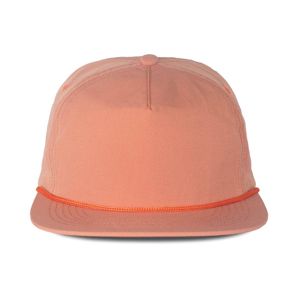 Wild Bills Blanks – wholesale Flat-brimmed cap – Unisex – RIVER | Salmon w/ Orange Rope5