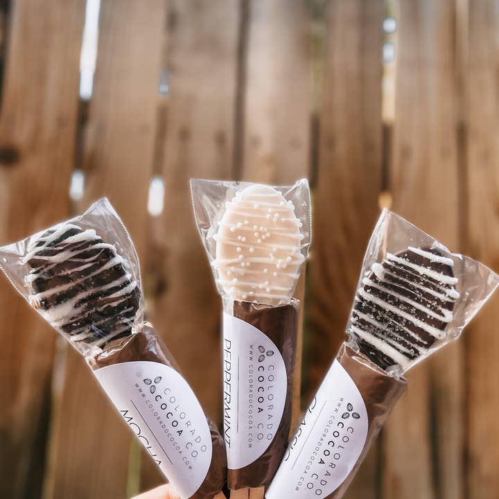 Colorado Cocoa Company - Wholesale Hot Cocoa Spoon - 3 Cocoa Spoons - Classic Cocoa3