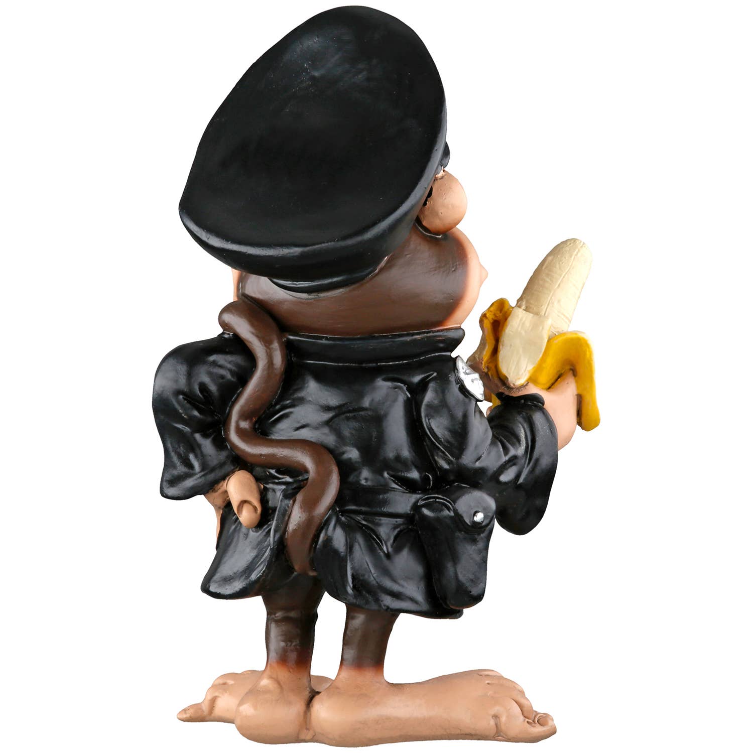 Figure Monkey Policeman brown, black H. 12.5 cm, PU 4 for wholesale on Faire4