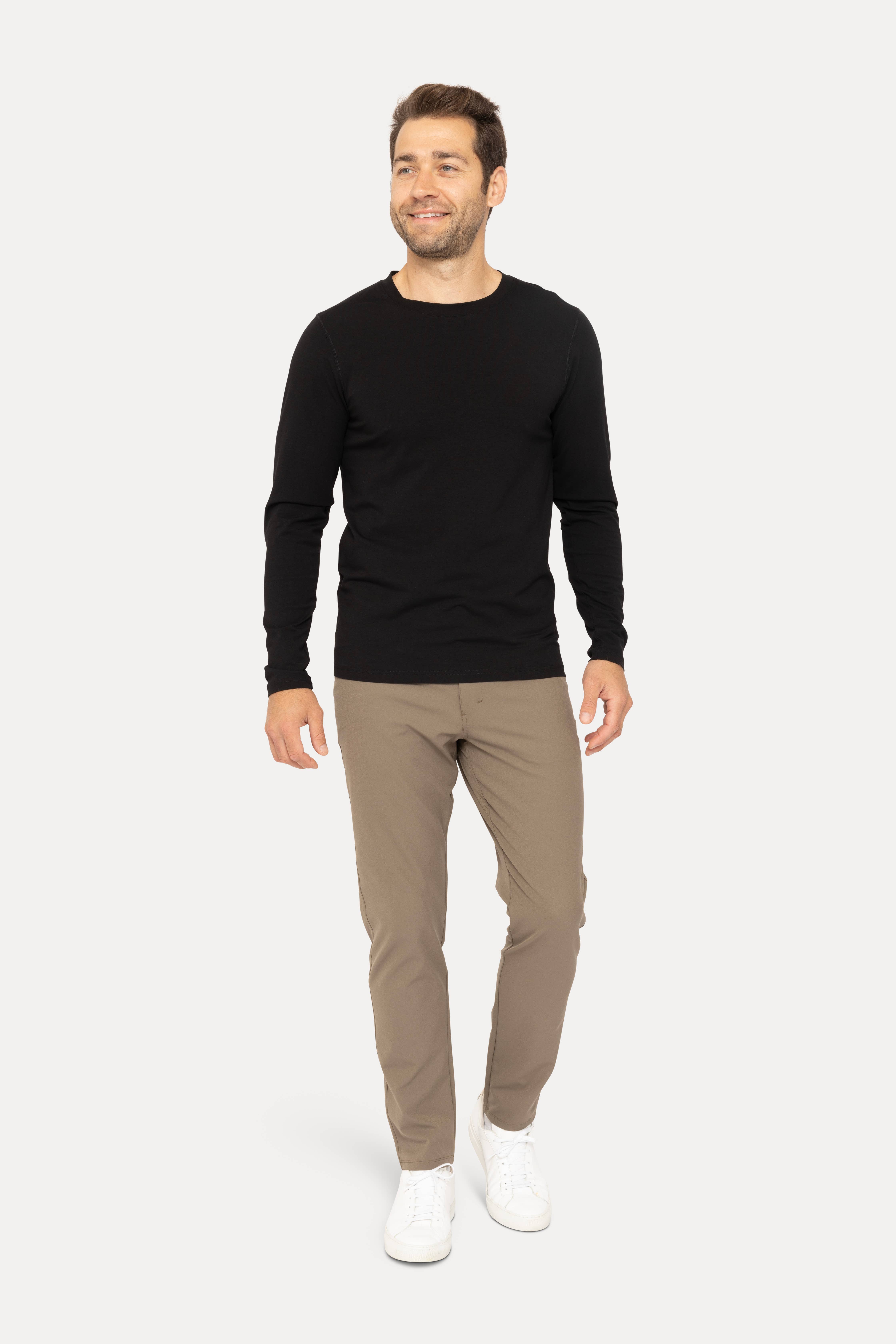 Mono B - Wholesale T-shirt - Heren - Pima katoenmix shirt met lange mouwen7