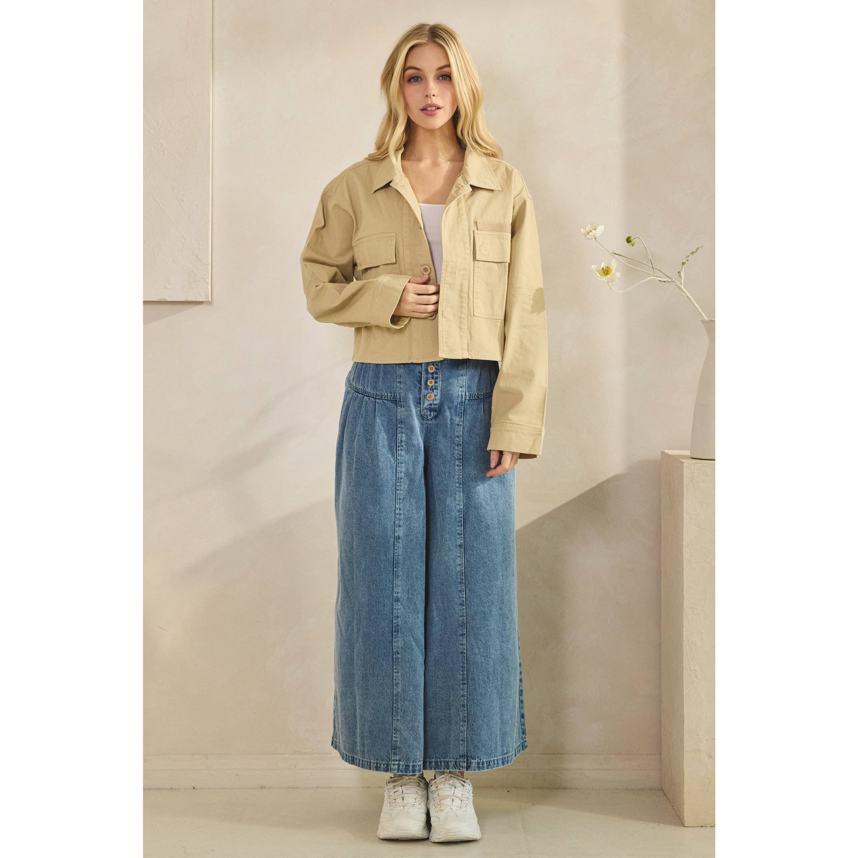 Veveret – Blusão - Mulher por atacado – Casaco com Contraste de Lantejoulas16