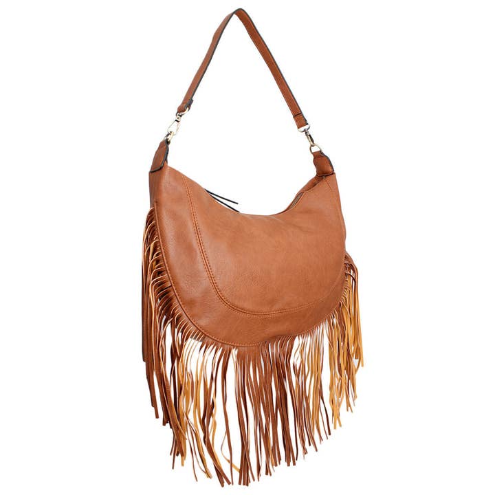 Purse Brown Round Fringe Hobo Bag for Women and other Purchase Wholesale hobo purses. Free Returns & Net 60 Terms on Faire trending on Faire.