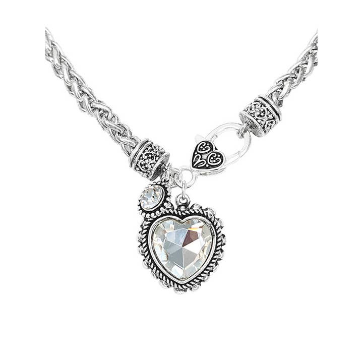 Jewelry Max - Wholesale Pendant/Charm Necklace - ( S368 ) METAL FILIGREE HEART PENDANT NECKLACE