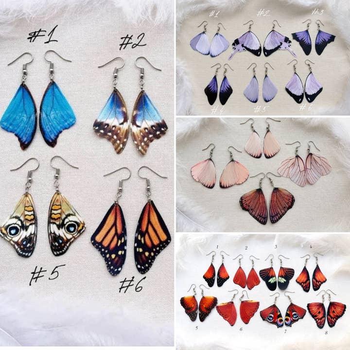 Bulk Butterfly Earrings for Butterfly Museum for wholesale by OhMyButterfly