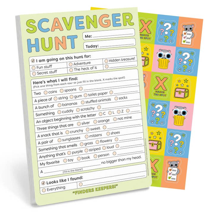 Knock Knock Kids - Scavenger Hunt Playtime Pads for wholesale by Hachette Book Group
