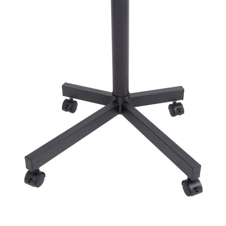 Orange County Decor - Wholesale Console Table - Mobile Tv Stand On Wheels, Height Adjustable Tilt Rolling Tv Stand With Media Shelf For 23 60 Inch Led, Lcd, Oled Flat&Curved Tvs, Holds Up To 55Lbs, Max Vesa 400X400Mm Black Stainless Steel12