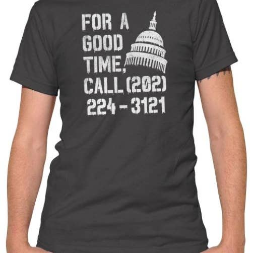 Boredwalk - Wholesale Screen Printed T-Shirt - Men's - Men's For A Good Time Call Congress T-Shirt3