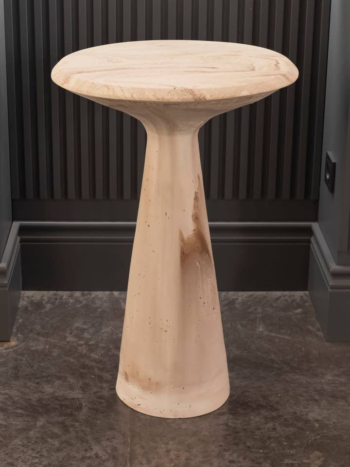 Mercury Polyurethane Side Table | Modern Decorative Lighting For Homes & Hotels for wholesale by HEKA LIGHTING & TRADING LTD