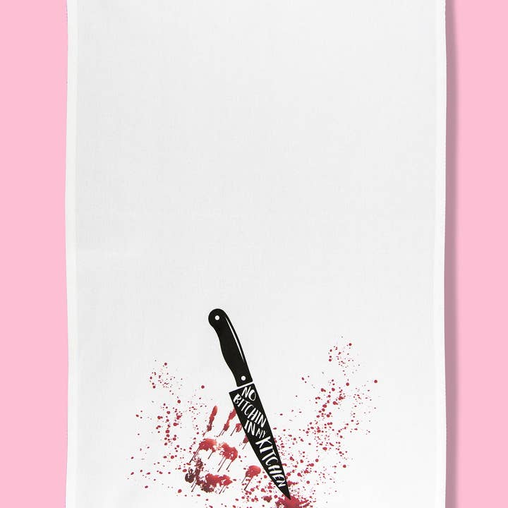 Bad Grandma Designs - Wholesale Tea Towel - No Bitchin in My Kitchen Dishtowel