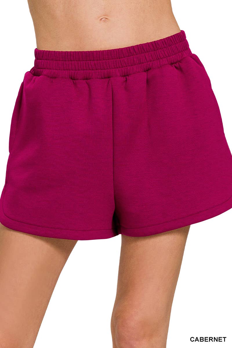 42POPS - Vendita all'ingrosso Pantaloncini - Donna - Shorts a vita elastica stile delfino con tasche6