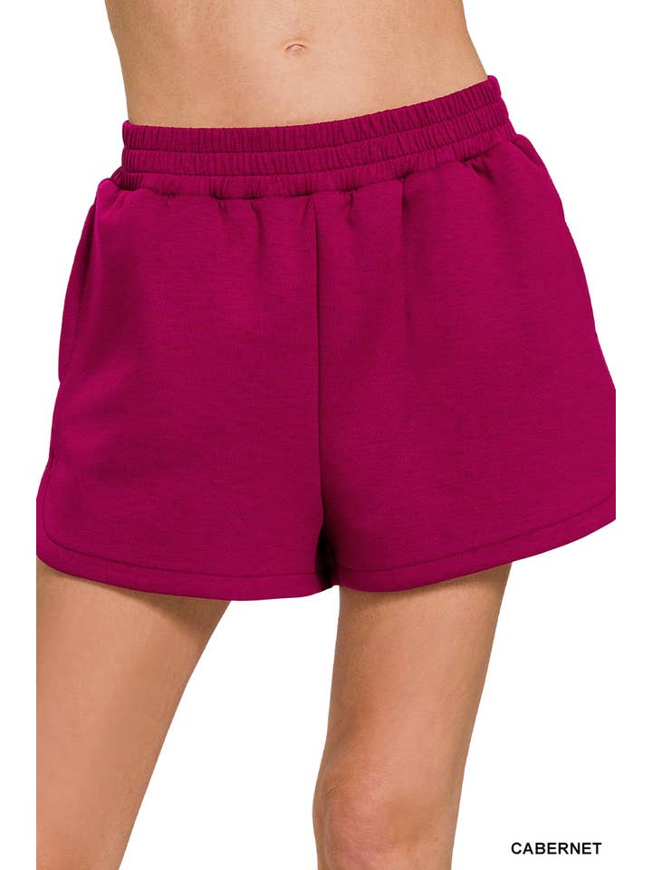 42POPS - Vendita all'ingrosso Pantaloncini - Donna - Shorts a vita elastica stile delfino con tasche6