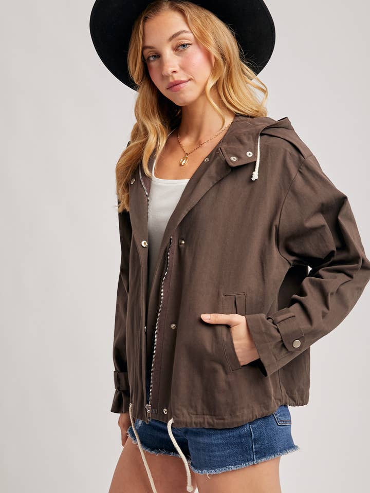 Bluivy – wholesale Jacket – Women's – DRAWSTRING HOODED JACKET4