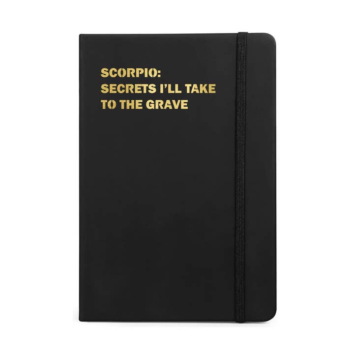 Journal d'astrologie humoristique du Scorpion pour la vente par Crimson and Clover Studio