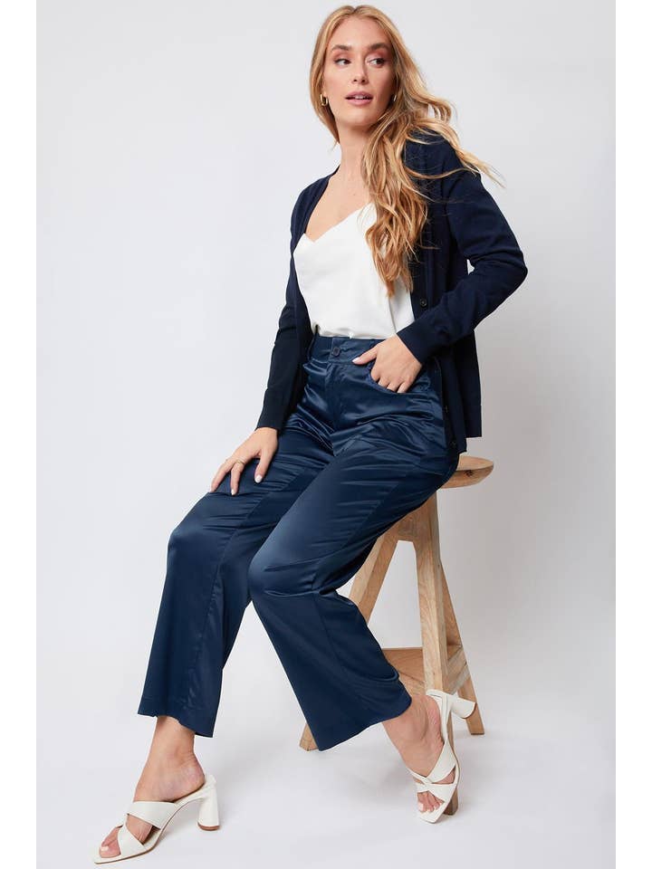 YMI - Wholesale Pants - Women's - Satin Comfort Stretch Office Pants-WP1372304