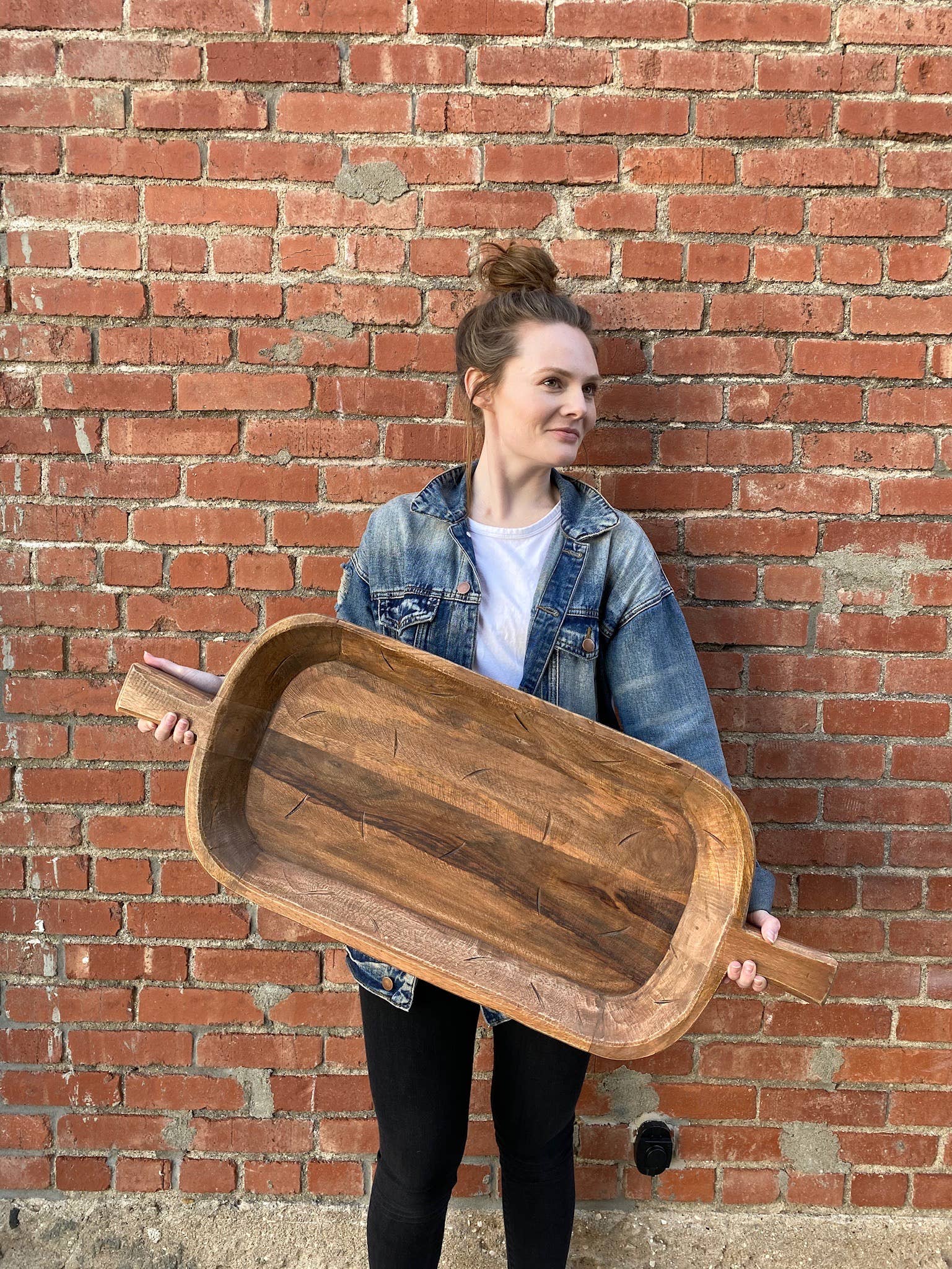 Made Market Co. - Wholesale Decorative Tray - Crafted Dough Bowl Oblong XLarge3